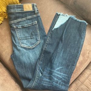 American eagle high rise jegging crop
